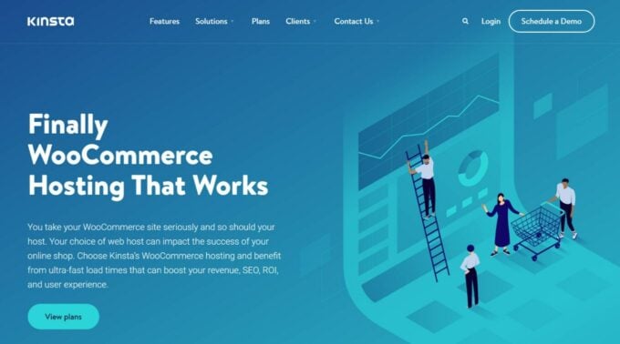 Kinsta offers fast WooCommerce hosting